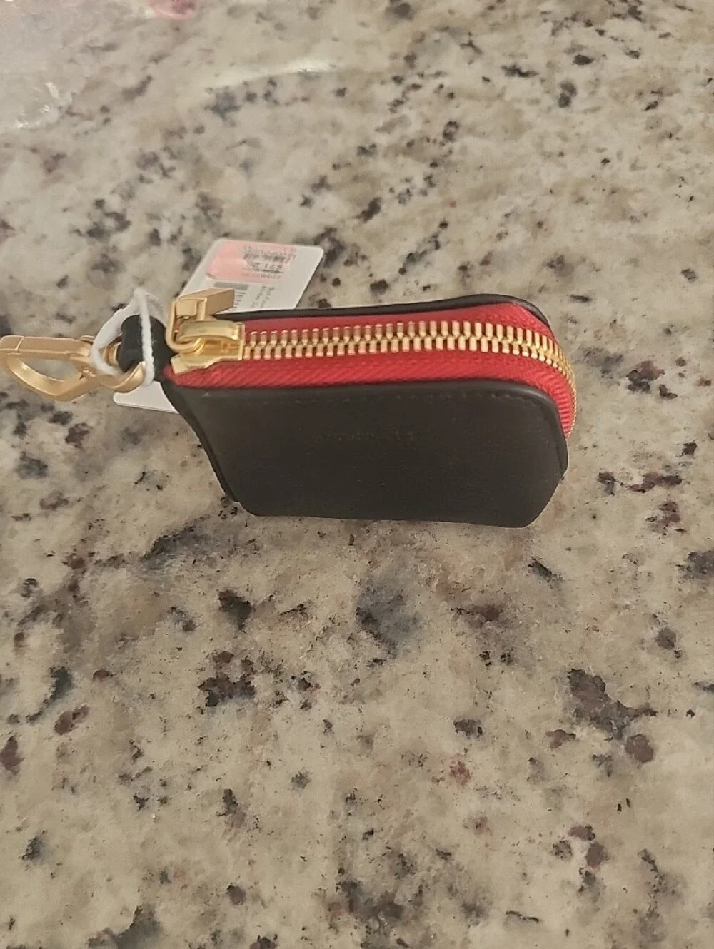 Hammitt Black Leather Key Pouch with Gold Hardware - Price Firm
